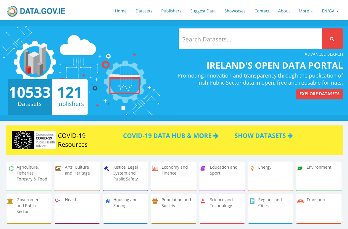 The Irish Open Data portal